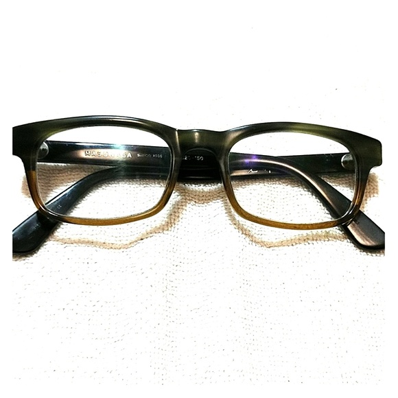 Masunaga eyeglass frames 029 Green/Brown tortoise - Picture 1 of 8